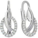 Soliter Brilio Cercei moda din aur alb cu cristale 239 001 00797 07