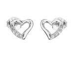 Evolution Group - Pavona Evolution Group Cercei de argint cu inima alb zircon 11071.1