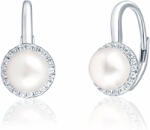 JwL Luxury Pearls Cercei din argint eleganți, cu perle și zirconiu JL0640