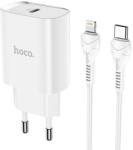 hoco. Incarcator de retea N14, Quick Charge, 20W, 1 X USB Tip-C, Alb (inc/hoco/n14/light/a) - vexio