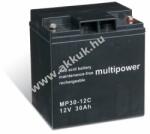 Multipower Ólom akku 12V 30Ah (Multipower) típus MP30-12C ciklusálló, ciklikus