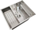 CookingAid Chiuveta bucatarie inox INVISIBLE DEEP cu tavita inox, dozator detergent + accesorii montaj (7448357132068) Chiuveta