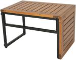Kaemingk Teraszasztal/kerti asztal, 57x38 cm, magasság 38 cm vagy 38x38 cm, magasság 57 cm, salcam fa/metál