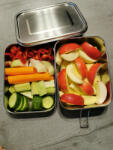 Origin Outdoors Deluxe Deluxe Double Lunch Box Stainless Steel 1, 9 l