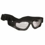 Mil-Tec Commando Ochelari de protecție cu lentilă transparentă, negri