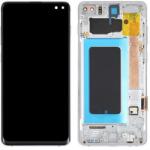  GH82-18849J Samsung Galaxy S10 Plus ezüst LCD kijelző érintővel kerettel előlap (GH82-18849J)