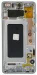  GH82-18849J Samsung Galaxy S10 Plus ezüst OEM LCD kijelző érintővel kerettel, előlap (GH82-18849J)