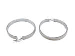 Ékszershop Vésett ezüst karika fülbevaló (2152240)