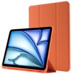  LEATHER Capac cu balamale pentru Apple iPad Air 11 2026 / 2025 / 2024 portocaliu