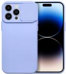 Silverline Apple iPhone 7/8/SE2/SE3 Világos Lila Camshield Soft Elhúzható Kameravédős Szilikon Tok