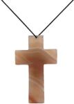  Pandantiv Cruce din Agata Dungata - 70-75 x 43 x 5 mm - 1 Buc