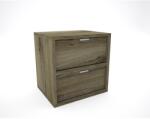 Divian Basic 2 fiókos éjjeliszekrény 40x40x32 cm sötét justus tölgy