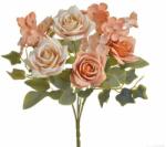  Buchet mixt trandafiri+hortensie artificiale pentru aranjamnete florale (8270)