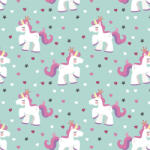  Tapet personalizat camera copilului Unicorns 63