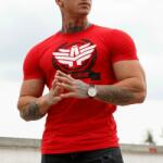 Iron Aesthetics Férfi fitness póló Iron Aesthetics Triumph, piros: XXXL Piros