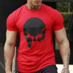 Iron Aesthetics Ultrasoft póló Iron Aesthetics Skull, piros: 2XL Piros