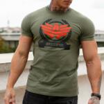 Iron Aesthetics Férfi fitness póló Iron Aesthetics Triumph, katonazöld: XL Zöld