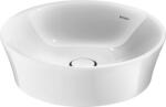 Duravit White Tulip mosdótál 50x50 cm kerek beépíthető fehér fényes 2365500070 (2365500070)
