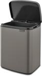 Brabantia Bo szemeteskosár 12 l acél 230387 (230387)