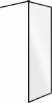 Besco Toca zuhanyfal 110 cm fekete matt/átlátszó üveg TCB-110-190C (TCB110190C)