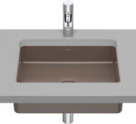 Roca Inspira mosdótál 43x32.5 cm négyszögletes alulról beépíthető barna/bézs A327536660 (A327536660)