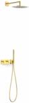 TRES B-System zuhany készlet beépített termosztáttal trópusi zuhany opcióval arany 30735204OR (30735204OR)