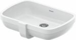 Duravit Qatego mosdótál 48x32 cm négyszögletes alulról beépíthető fehér fényes 0398480028 (0398480028)