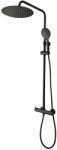 Tiger Twiss zuhany készlet fal termosztáttal trópusi zuhany opcióval fekete 1714840746 (1714840746)