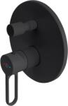 FDesign Zaffiro kád és zuhany csaptelep süllyesztett fekete FD1-ZFR-7P-22 (FD1ZFR7P22)