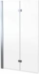 Oltens Sela zuhanyparaván 115 cm kétrészes króm fényes/átlátszó üveg 23202100 (23202100)