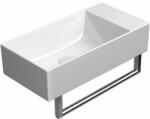 SAPHO Kube X mosdótál 50x25 cm négyszögletes klasszikus-mosdótálak fehér fényes 9486011 (9486011)