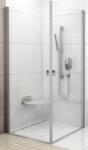 RAVAK Chrome zuhanyajtók 80 cm dönthető szatén matt/átlátszó üveg 1QV40U01Z1