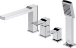 Omnires Slide kád és zuhany csaptelep fürdőkád fölé króm SL7732CR (SL7732CR)