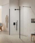 NEW TRENDY New Modus Black zuhanykabin fal walk-in 50 cm fekete matt/átlátszó üveg EXK-5571