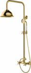 Besco Retro zuhany készlet fal trópusi zuhany opcióval arany BP-R-ZL (BPRZL)