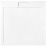 Besco Axim Ultraslim négyzet alakú zuhanytálca x90 cm fehér #BAX-90-KW