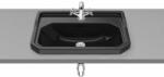 Roca Carmen mosdótál 60x45 cm négyszögletes süllyesztett fekete A3270A5560 (A3270A5560)
