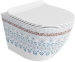 Lavita Sofi Slim wc csésze lassú záródású ülőkével függesztett dilettációs szivacs nélkül többszínű fényes 5900378335412
