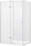 Besco Pixa zuhanykabin 100x90 cm négyszögletes króm fényes/átlátszó üveg PPL-109-195-C (PPL109195C)