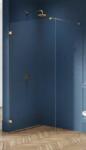 NEW TRENDY Avexa Gold Brushed zuhanykabin fal walk-in 90 cm arany csiszolt/átlátszó üveg EXK-7004 (EXK7004)