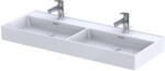 Oristo Bold mosdótál 120.4x46.5 cm négyszögletes beépíthető-dupla fehér UME-BD-120-91-D