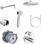 Oras Bluebox zuhany készlet beépített termosztáttal trópusi zuhany opcióval króm 2090 (2090)