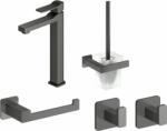 Omnires Készlet mosdócsaptelep Omnires Slide SL7712GR, WC kefe Omnires Nelson NL80620GR, NL80510GR, NL80115GR