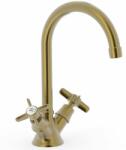 TRES Clasic-Tres mosdócsaptelep álló sárgaréz/antik bronz 24210901LM