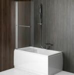 POLYSAN Rioni zuhanyparaván 71 cm egyrészes ezüst fényes/átlátszó üveg 72915 (72915)