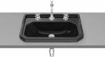 Roca Carmen mosdótál 60x45 cm négyszögletes süllyesztett fekete A3270A5563 (A3270A5563)