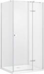 Besco Pixa zuhanykabin 90x90 cm négyzet króm fényes/átlátszó üveg PKP-90-195-C (PKP90195C)