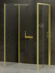 NEW TRENDY Prime Light Gold zuhanykabin 120x100 cm négyszögletes arany fényes/átlátszó üveg K-1553