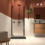 Sealskin INC zuhanyajtók 90 cm dönthető fekete matt/átlátszó üveg XI200906195100 (XI200906195100)