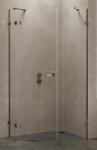 NEW TRENDY Avexa Gunmetal Brushed zuhanykabin 100x80 cm csiszolt/átlátszó üveg EXK-3838